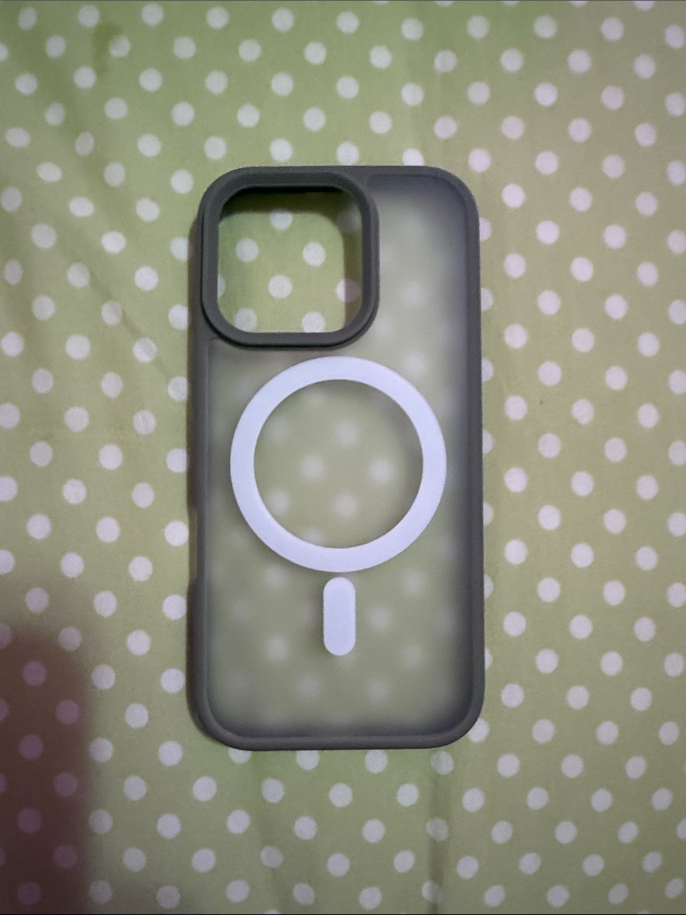 MagSafe-Compatible Translucent Gray Phone Case IPhone 16 pro